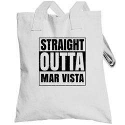 Straight Outta Mar Vista High School Funny Totebag