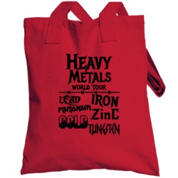 Heavy Metals World Tour Funny Science Humor Totebag