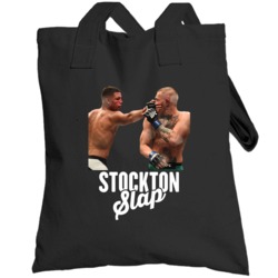 The Stockton Slap Nate Diaz Conor Mcgregor Mma Fight Fan Totebag