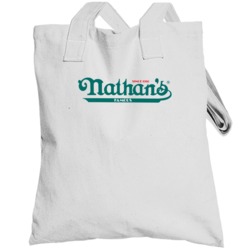 Nathan's Famous Inc Nasdaq Company Logo Employee Fan Totebag
