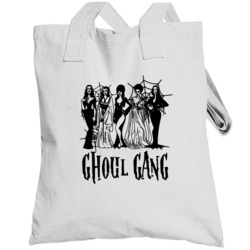 Ghoul Gang Female Vampires Horror Movie Characters Halloween Totebag