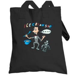 Pee Wee Herman And Conky Ice Cream Soup Totebag