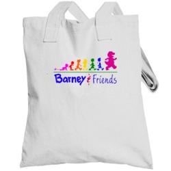 Barney And Friends 90s Tv Show Cartoon Totebag