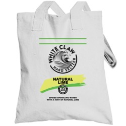 White Claw Natural Lime Hard Seltzer Halloween Costume Totebag