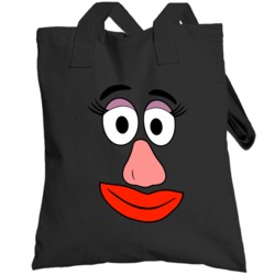 Mrs Potato Head Face Couples Halloween Costume Totebag