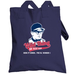 Ricky Vaughn Wild Thing Here It Comes Major League Movie Fan Totebag