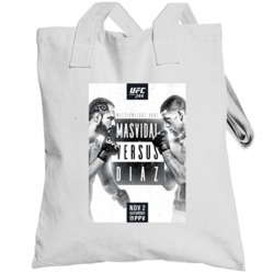Masvidal Vs Diaz Ufc 244 Fight Poster Distressed Look Fan Totebag