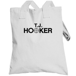 Tj Hooker Retro 80s Tv Show Logo Fan Totebag