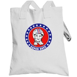Super Dave Retro 80s Tv Show Logo Fan Totebag