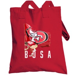 Nick Bosa Plant That Flag San Francisco Football Totebag