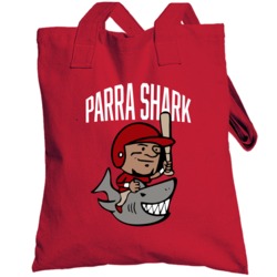 Parra Shark Gerardo Parra Washington Baseball Totebag