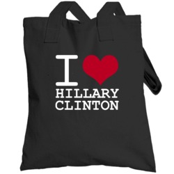 I Love Hillary Clinton Democrat President Totebag