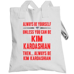 New Platinum Blonde Kim Kardashian Totebag