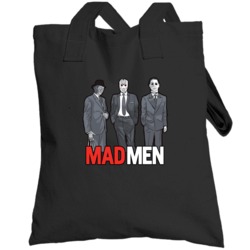 Mad Men Parody Freddy Vs Jason Michael Myers Horror Film Totebag