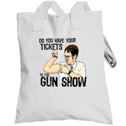 The Office Dwight Schrute Gun Show Totebag