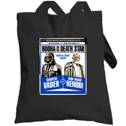 Darth Vader Obi Wan Kenobi Star Wars Fight Totebag