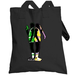 Boston Los Angeles Rivalry Basketball Magic Bird Totebag