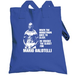 Mario Balotelli Boogeyman Italy Soccer Totebag