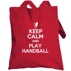 Keep Calm And Play Handball Fun Parody Sports Totebag