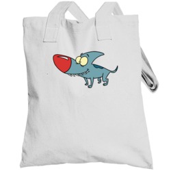 Eek The Cat Sharky Cartoon Totebag