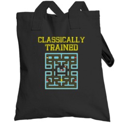 Classically Trained Old School Video Game Geek Totebag