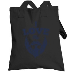 I Love My Beard Funny Hipster Facial Hair Moustache Beard Totebag