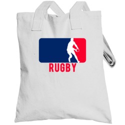 Rugby Silhouette Fun Major League Sports Parody Totebag