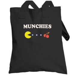 Munchies Pac Man Funny Drillbit Taylor Movie Totebag