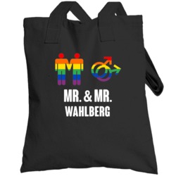 Mr And Mr Wahlberg Last Name Gay Pride Totebag
