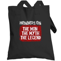 Henderson The Man The Myth The Legend Totebag