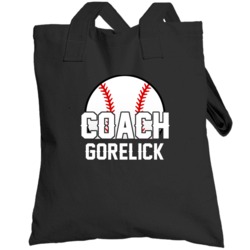 Coach Gorelick Baseball Name Totebag