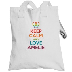 Keep Calm And Love Amelie Lesbian Pride Lgbt Totebag