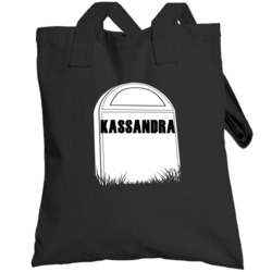 Creepy Kassandra Tombstone Name Totebag