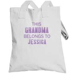 This Grandma Belongs To Jessica Name Totebag