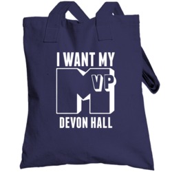I Want My Mvp Devon Hall Virginia Basketball Athlete Totebag