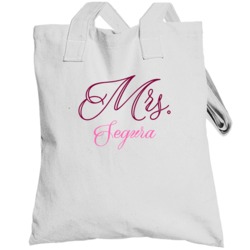 Mrs Segura Last Name Funny Totebag