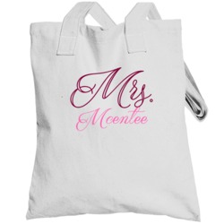 Mrs Mcentee Last Name Funny Totebag