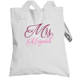 Mrs Mcguirk Last Name Funny Totebag