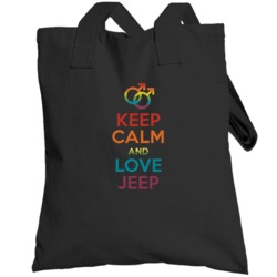 Keep Calm And Love Jeep Gay Pride Lgbt Totebag
