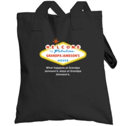 What Happens At Grandpa Jameson House Las Vegas Parody Party Totebag