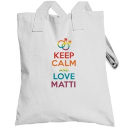 Keep Calm And Love Matti Gay Pride Lgbt Totebag