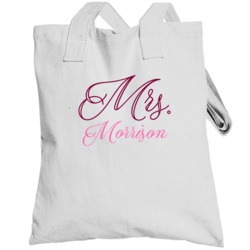 Mrs Morrison Last Name Funny Totebag