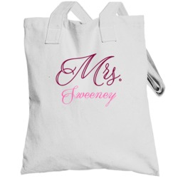 Mrs Sweeney Last Name Funny Totebag