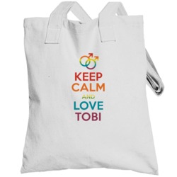 Keep Calm And Love Tobi Gay Pride Lgbt Totebag