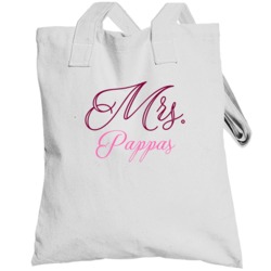 Mrs Pappas Last Name Funny Totebag
