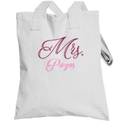 Mrs Pazos Last Name Funny Totebag