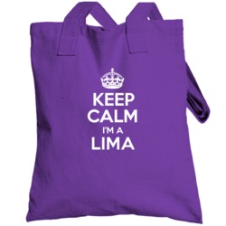 Keep Calm Im A Lima Last Name Pride Totebag