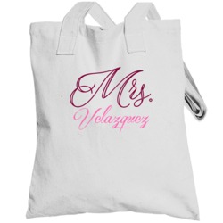 Mrs Velazquez Last Name Funny Totebag