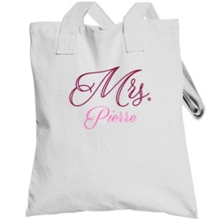 Mrs Pierre Last Name Funny Totebag