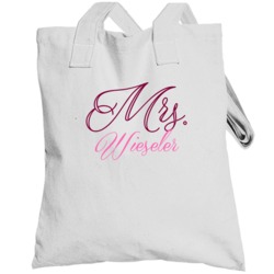 Mrs Wieseler Last Name Funny Totebag